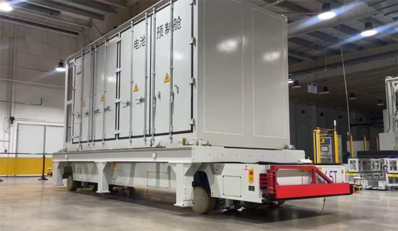 indoor and outdoor handling of wind turbine main engine/drive system automated guided vehicle system heavy duty agv