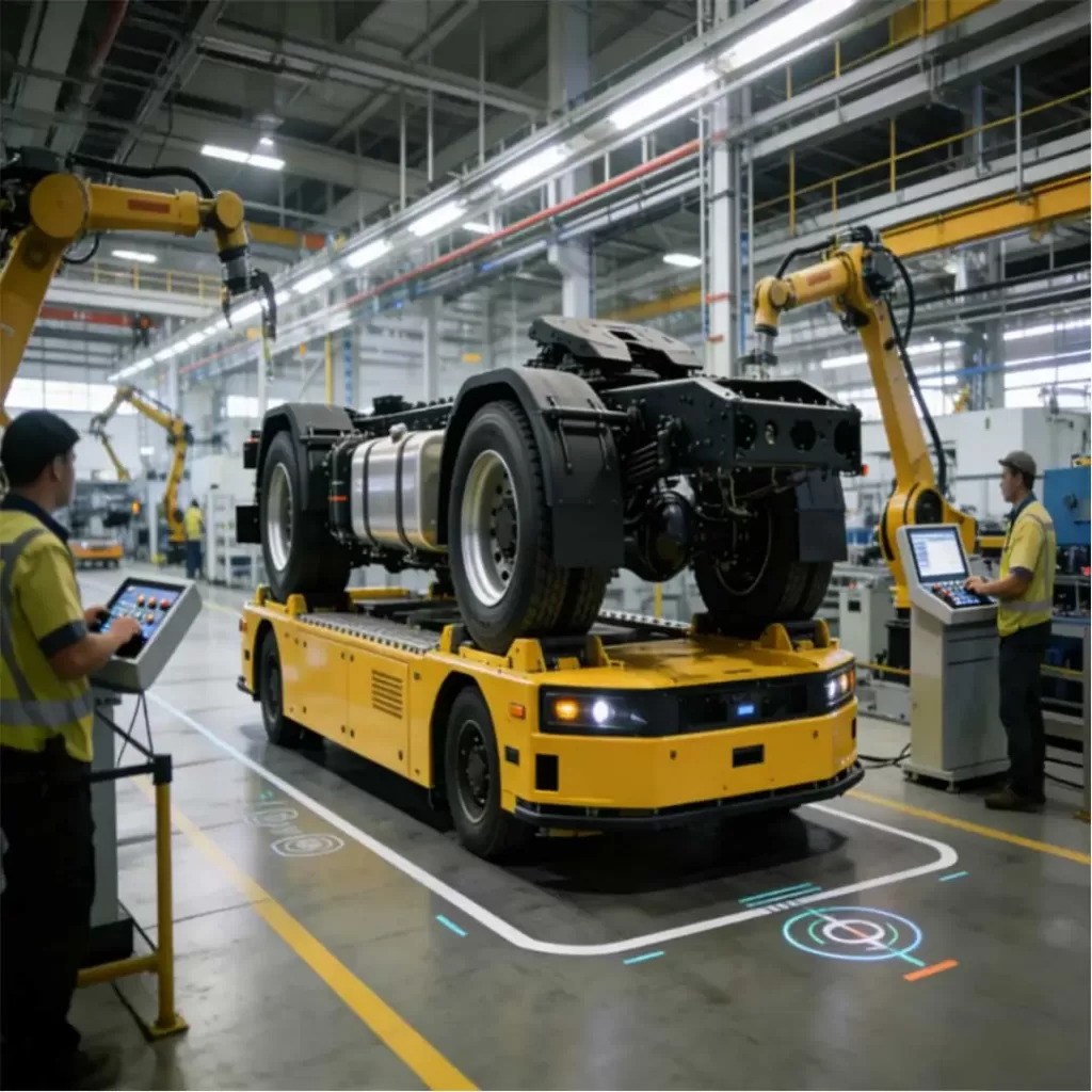 how does heavy agv change the material handling of commercial vehicle industry a comprehensive solutions