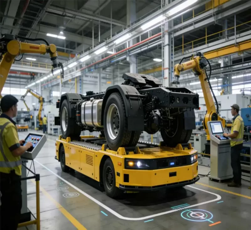 how does heavy agv change the material handling of commercial vehicle industry a comprehensive solutions banner