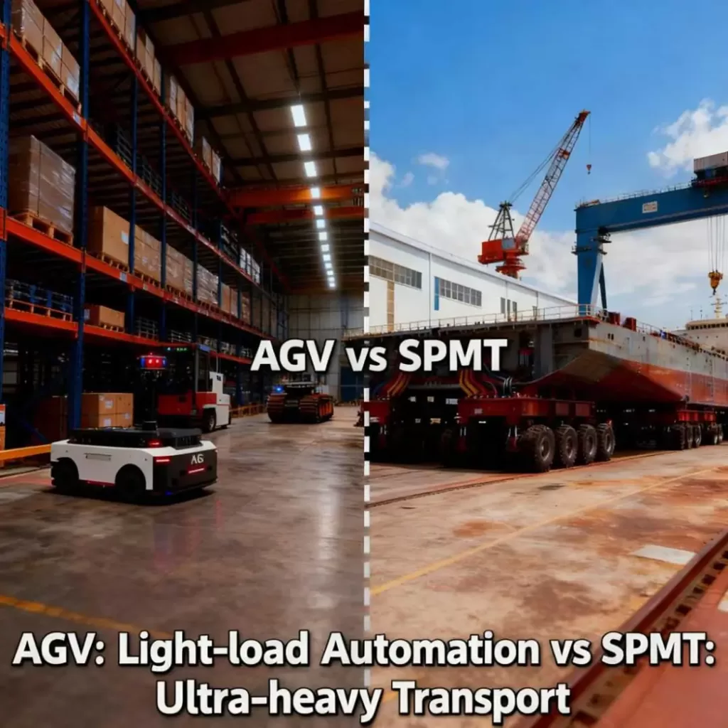 what is the fundamental differences between agv and spmt data driven comparison