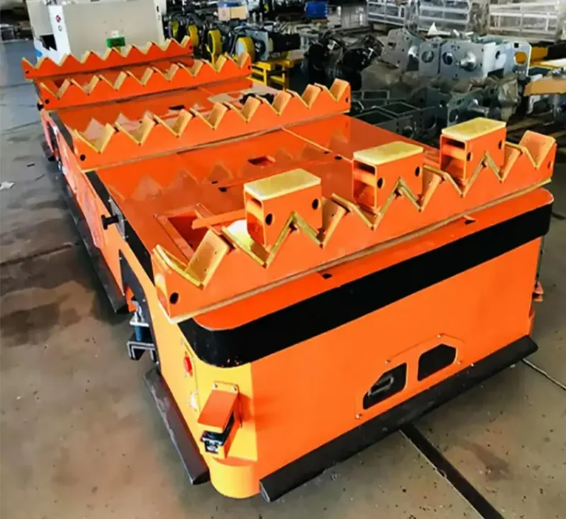 30T backpack lifting heavy-duty AGV automated guided vehicle transporting large industrial loads in factory material handling system-banner