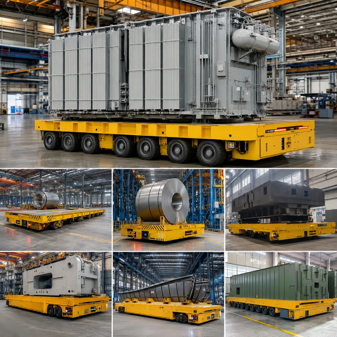 600 ton heavy load agv industrial transfer cart heavy equipment handling