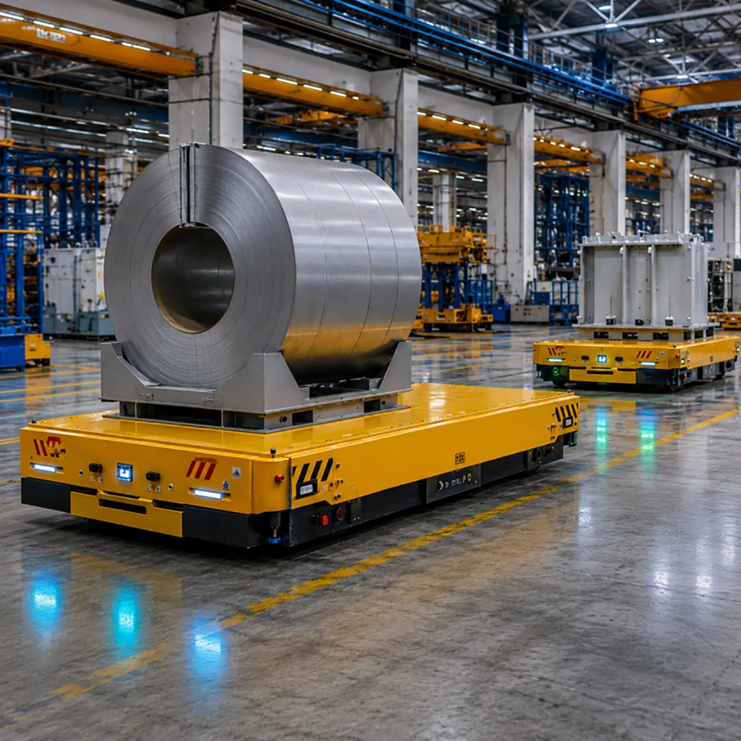 heavy duty agv fleet management industrial warehouse