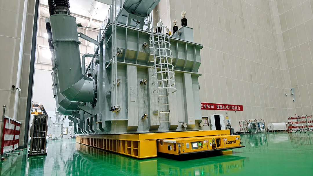 300 ton heavy duty agv transport uhv transformer lonyu factory